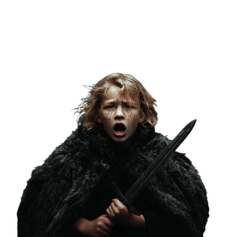 Angry Young Warrior Vinyl Car Decal Sticker – Waterproof & UV-Resistant 