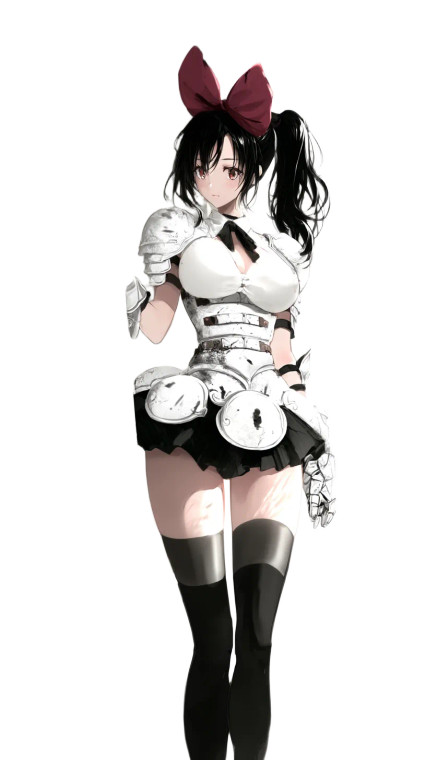 Anime Warrior Girl V12 Vinyl Car Decal Sticker – Waterproof & UV-Resistant 