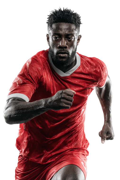 Soccer Player Jumping Vinyl Car Decal Sticker – Waterproof & UV-Resistant 