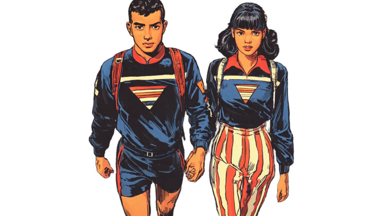 Retro Comic Racers Vinyl Car Decal Sticker – Waterproof & UV-Resistant 