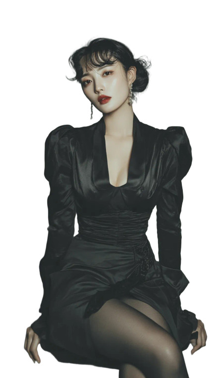 Asian Actress Cosplay V9 Vinyl Car Decal Sticker – Waterproof & UV-Resistant 