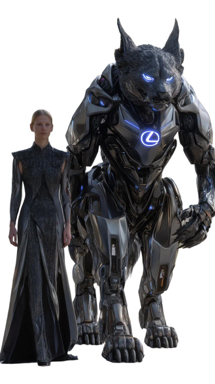 Colossal Fox Guardian Vinyl Car Decal Sticker – Waterproof & UV-Resistant 