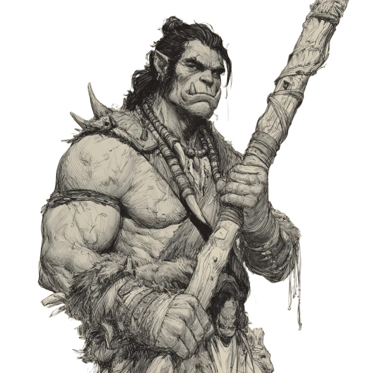 Orc Barbarian V5 Vinyl Car Decal Sticker – Waterproof & UV-Resistant 