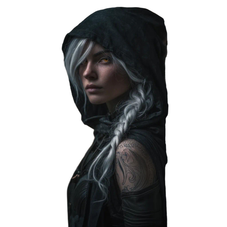 Drow Warrior Portrait V5 Vinyl Car Decal Sticker – Waterproof & UV-Resistant 