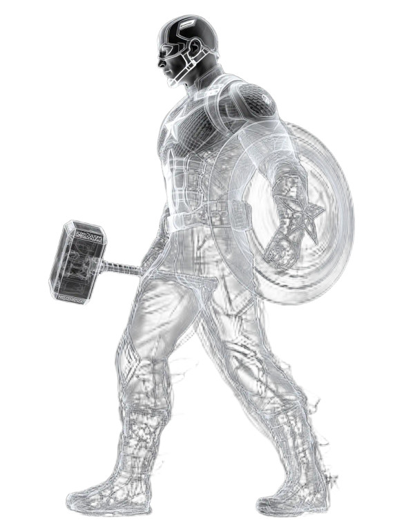 Captain America Art V2 Vinyl Car Decal Sticker – Waterproof & UV-Resistant 