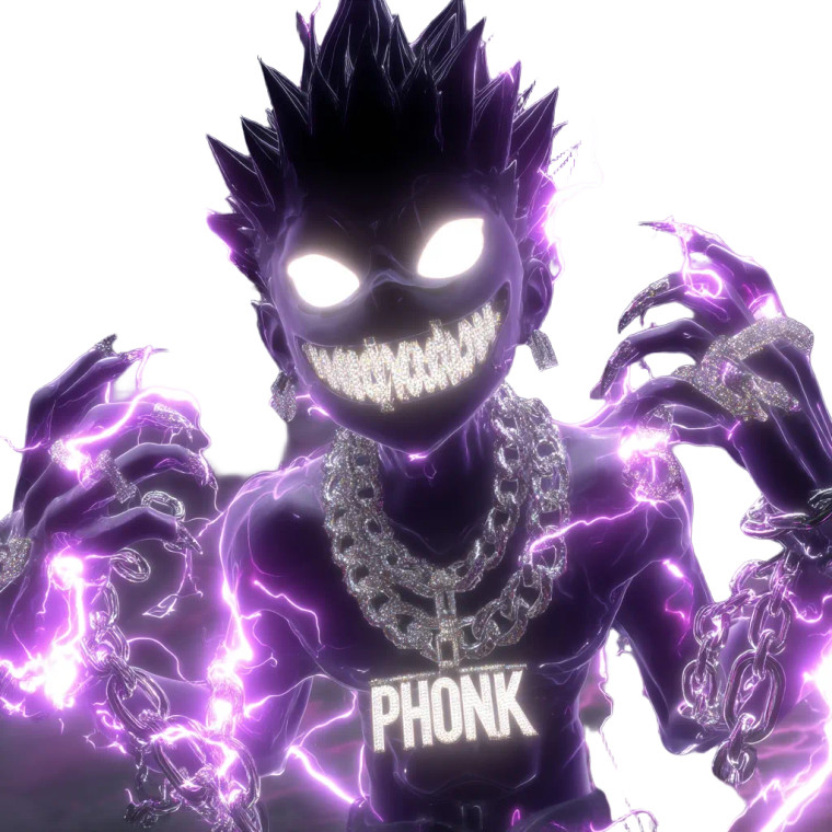 Demonic Phonk Entity Vinyl Car Decal Sticker – Waterproof & UV-Resistant 