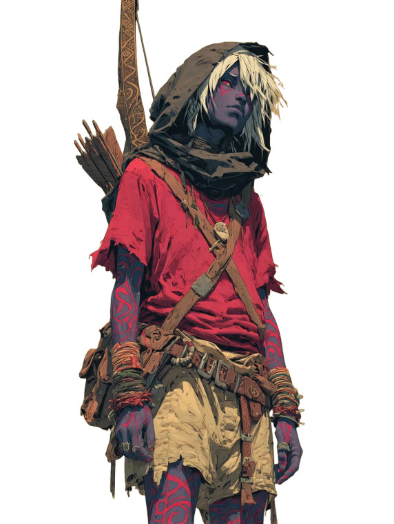 Fantasy Elf Archer V2 Vinyl Car Decal Sticker – Waterproof & UV-Resistant 