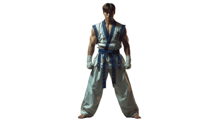 Korean Martial Artist V3 Vinyl Car Decal Sticker – Waterproof & UV-Resistant 