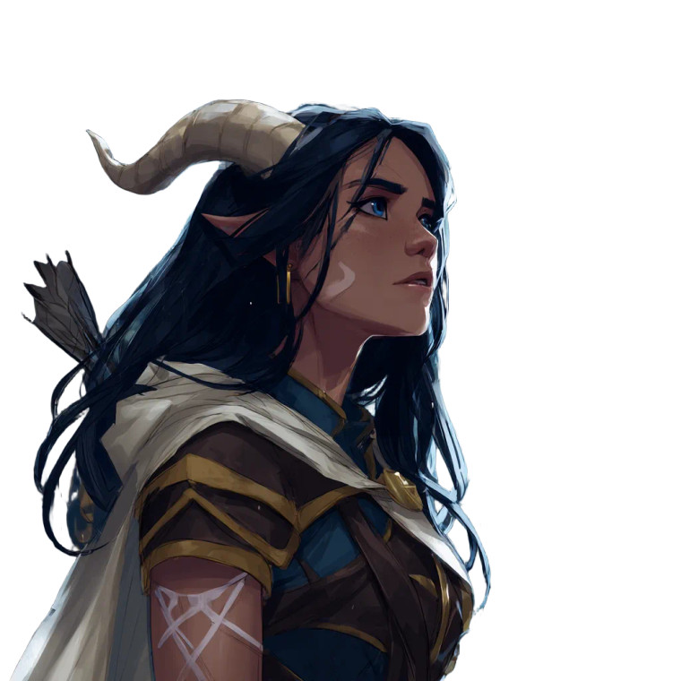 Tiefling Portrait V6 Vinyl Car Decal Sticker – Waterproof & UV-Resistant 