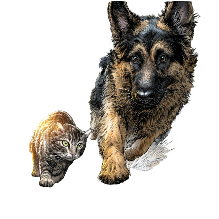 Chasing Cat Chaos Vinyl Car Decal Sticker – Waterproof & UV-Resistant 