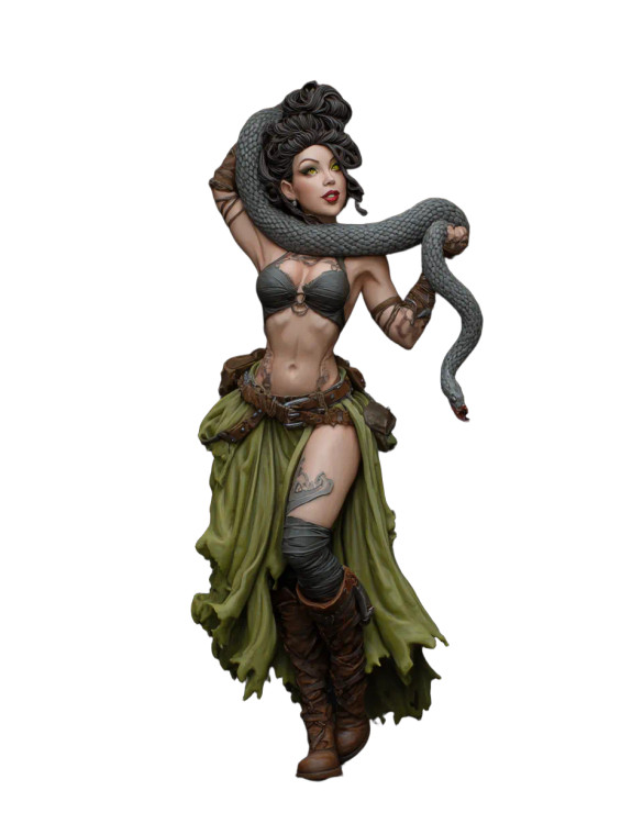 Serpent Demon Woman Vinyl Car Decal Sticker – Waterproof & UV-Resistant 