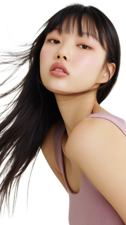 Korean Beauty Model V28 Vinyl Car Decal Sticker – Waterproof & UV-Resistant 