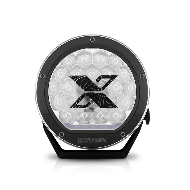 Project X 7 Inch LED Driving/ Fog Light | 120W, 15000 Raw Lumens, Combo Beam