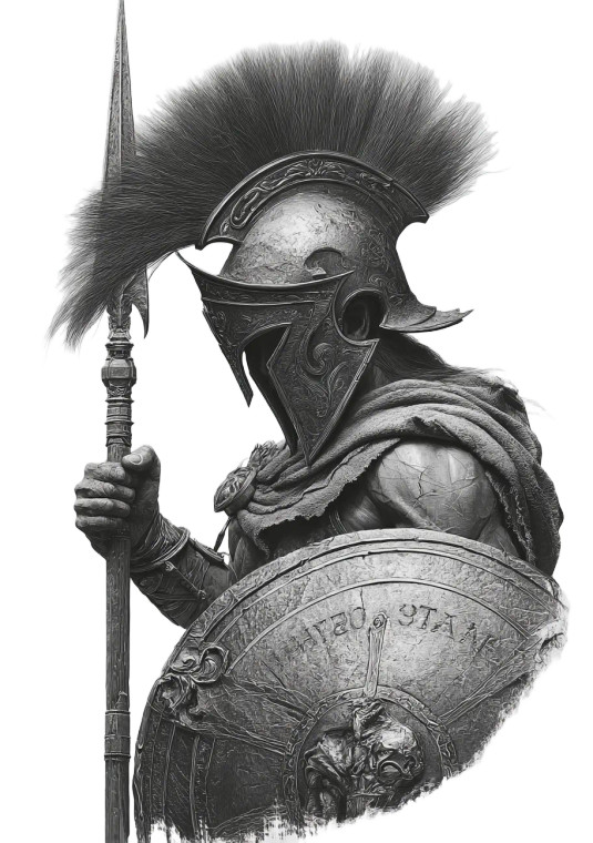 Spartan Warrior Tattoo V45 Vinyl Car Decal Sticker – Waterproof & UV-Resistant 