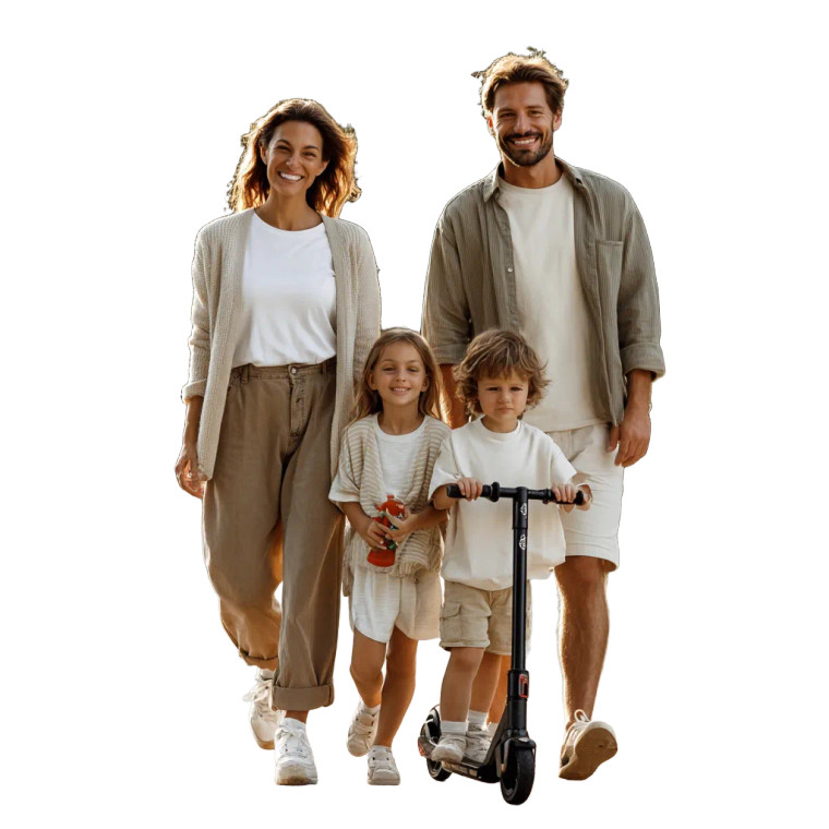 Happy Family Walk V10 Vinyl Car Decal Sticker – Waterproof & UV-Resistant 