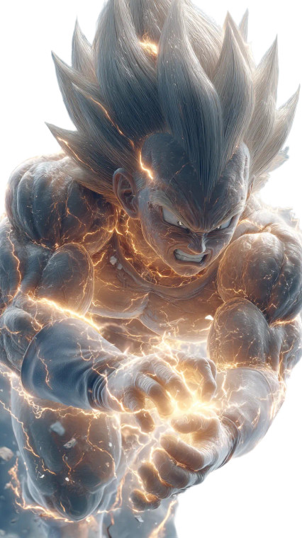 Super Saiyan Blue Vegeta V2 Vinyl Car Decal Sticker – Waterproof & UV-Resistant 