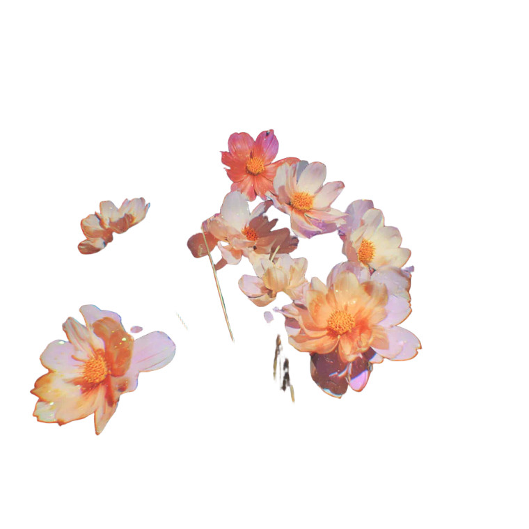 Psychedelic Flowers Vinyl Car Decal Sticker – Waterproof & UV-Resistant 