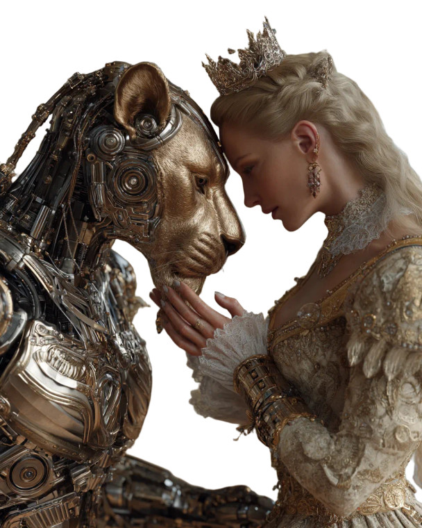 Cyberpunk Beauty Beast Vinyl Car Decal Sticker – Waterproof & UV-Resistant 