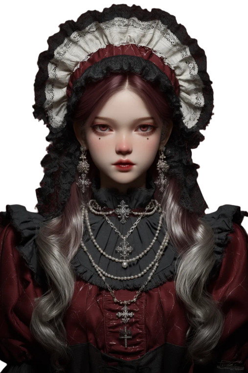 Gothic Victorian Girl V4 Vinyl Car Decal Sticker – Waterproof & UV-Resistant 