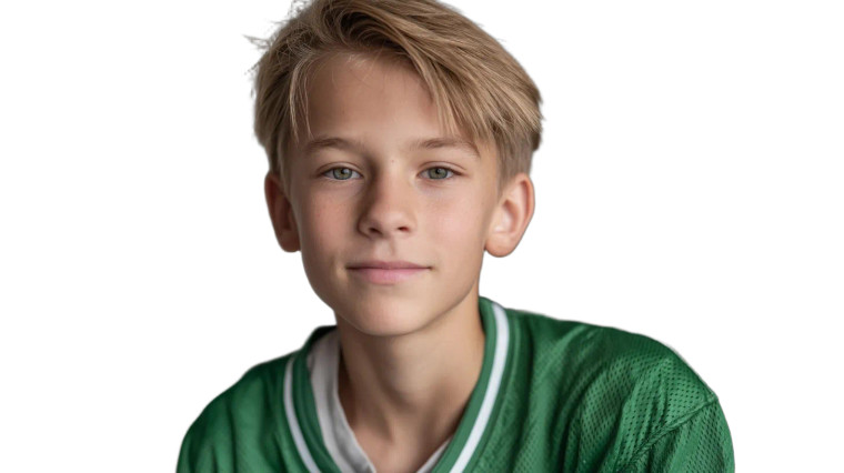 Blonde Boy Smiling V2 Vinyl Car Decal Sticker – Waterproof & UV-Resistant 