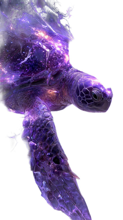 Cosmic Turtle V2 Vinyl Car Decal Sticker – Waterproof & UV-Resistant 