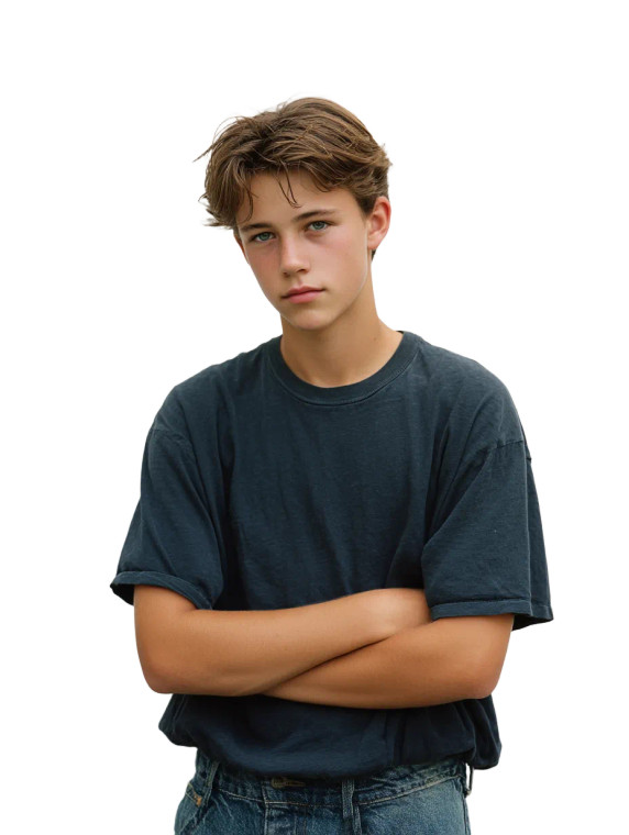 Teen Leo Portrait Vinyl Car Decal Sticker – Waterproof & UV-Resistant 