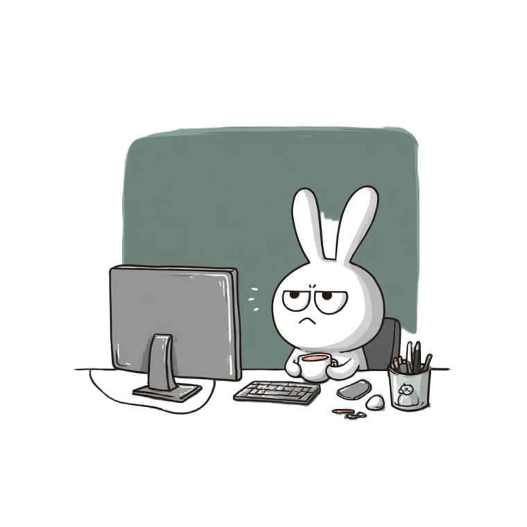 Angry Bunny Gamer Vinyl Car Decal Sticker – Waterproof & UV-Resistant 