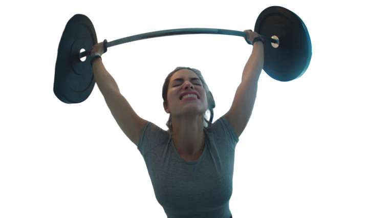 Intense Workout Moment Vinyl Car Decal Sticker – Waterproof & UV-Resistant 