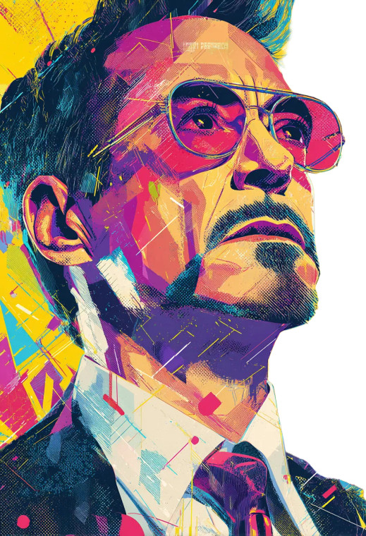 Cyberpunk Tony Stark Vinyl Car Decal Sticker – Waterproof & UV-Resistant 