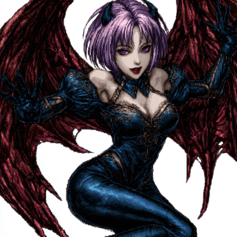 Purple-Haired Fighter V2 Vinyl Car Decal Sticker – Waterproof & UV-Resistant 