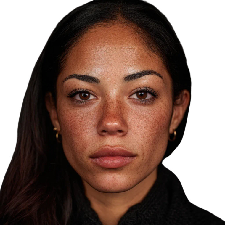 Hispanic Young Woman Vinyl Car Decal Sticker – Waterproof & UV-Resistant 