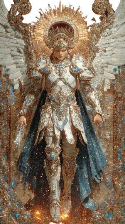 Majestic Angelic Being Vinyl Car Decal Sticker – Waterproof & UV-Resistant 