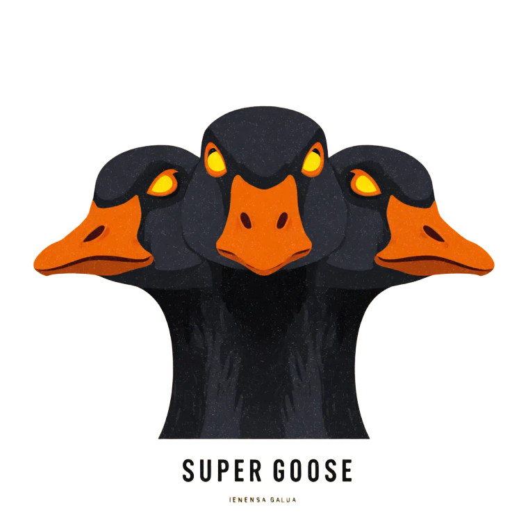 Super Goose Vinyl Car Decal Sticker – Waterproof & UV-Resistant 