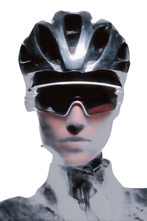 Futuristic Cycling Model V3 Vinyl Car Decal Sticker – Waterproof & UV-Resistant 