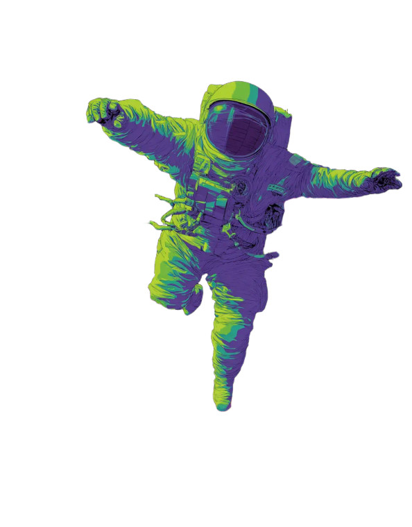 Astronaut In Seattle Vinyl Car Decal Sticker – Waterproof & UV-Resistant 