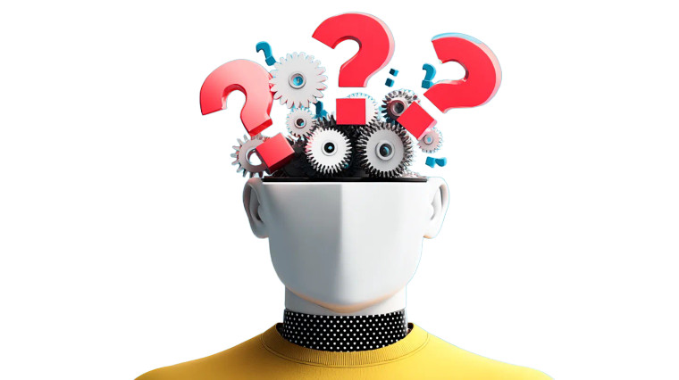 Questioning Mind Vinyl Car Decal Sticker – Waterproof & UV-Resistant 