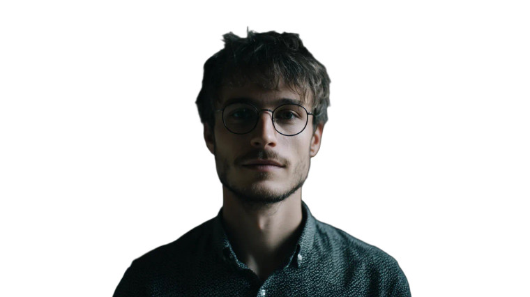 Young Male Librarian Vinyl Car Decal Sticker – Waterproof & UV-Resistant 