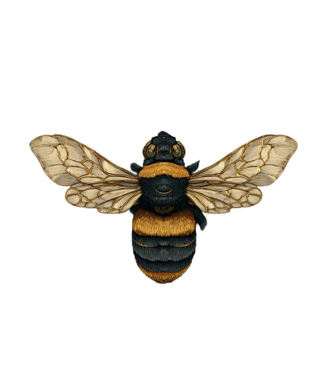 Bee In Bloom Vinyl Car Decal Sticker – Waterproof & UV-Resistant 
