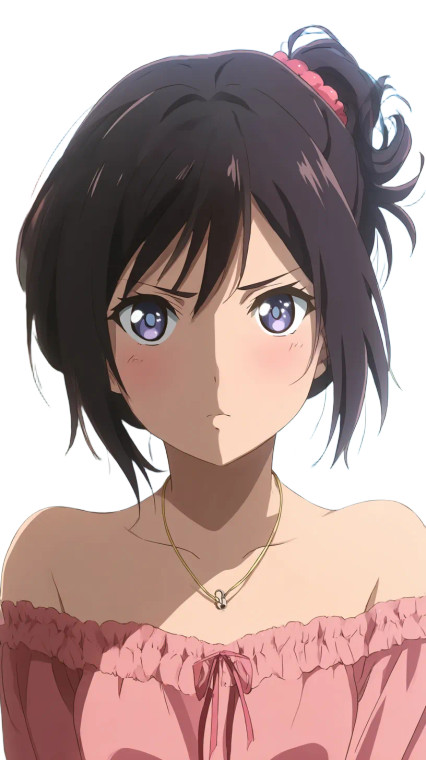 Angry Anime Girl V12 Vinyl Car Decal Sticker – Waterproof & UV-Resistant 