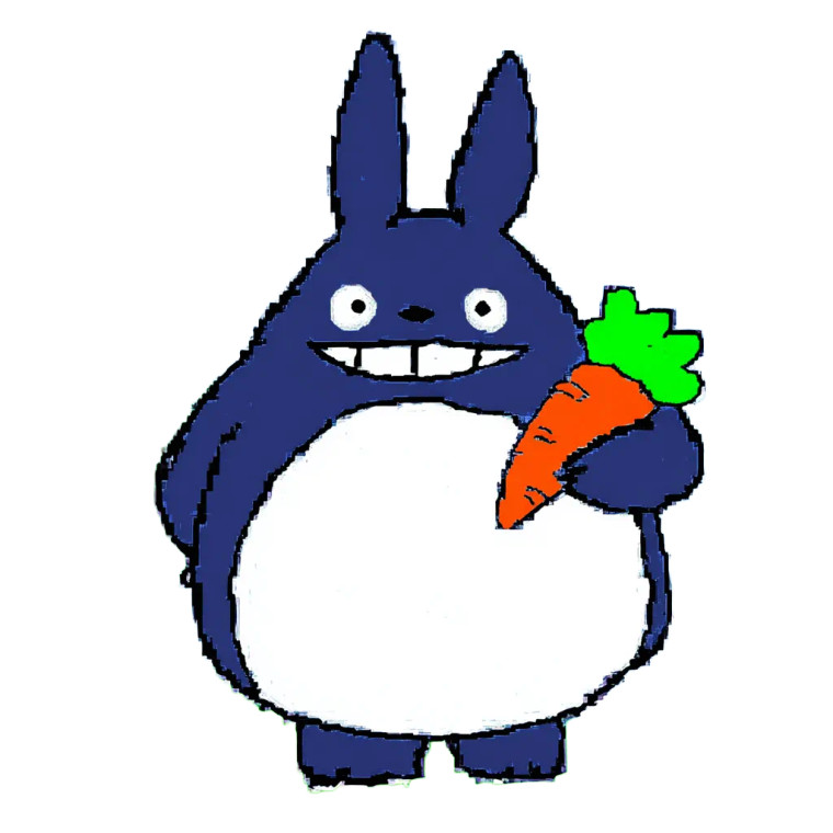 Big Chungus Eating Vinyl Car Decal Sticker – Waterproof & UV-Resistant 