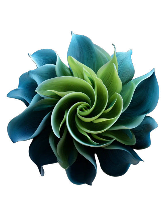 Spiral Gradient Flower Vinyl Car Decal Sticker – Waterproof & UV-Resistant 