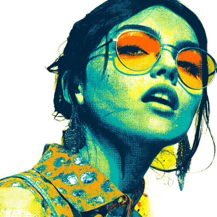 Vibrant Young Woman V3 Vinyl Car Decal Sticker – Waterproof & UV-Resistant 