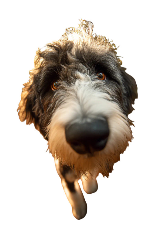 Bernedoodle Close-Up Vinyl Car Decal Sticker – Waterproof & UV-Resistant 