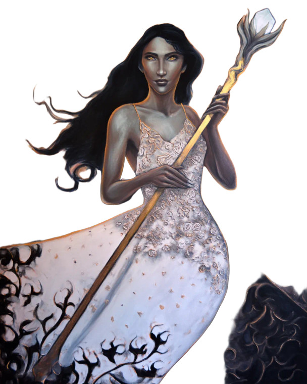 Astral Goddess Vinyl Car Decal Sticker – Waterproof & UV-Resistant 