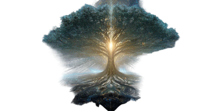 Tree Of Light Vinyl Car Decal Sticker – Waterproof & UV-Resistant 