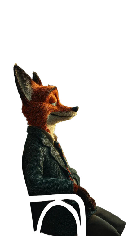 Lonely Fox Contemplating Vinyl Car Decal Sticker – Waterproof & UV-Resistant 