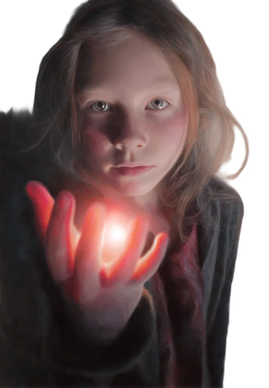 Mystical Glowing Hand V2 Vinyl Car Decal Sticker – Waterproof & UV-Resistant 