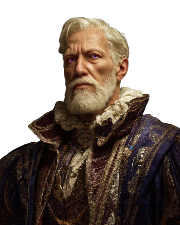 Noble Magician Portrait Vinyl Car Decal Sticker – Waterproof & UV-Resistant 