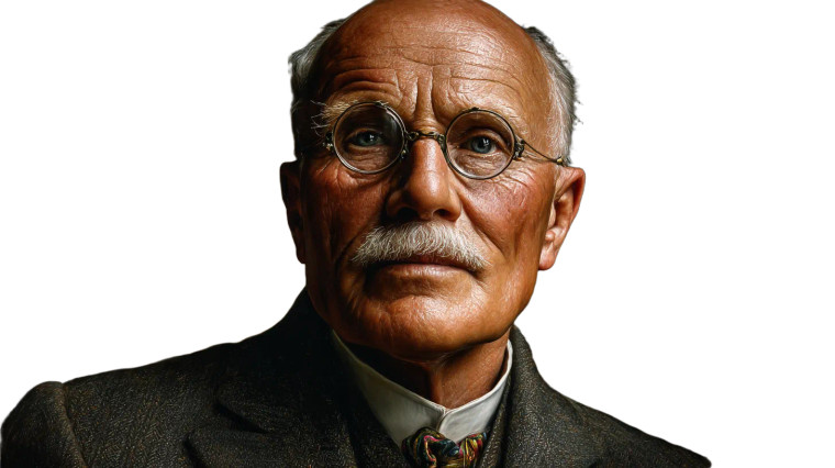 Carl Jung Portrait V4 Vinyl Car Decal Sticker – Waterproof & UV-Resistant 