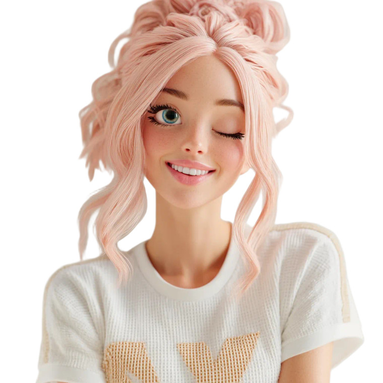 Pink-Haired Anime Woman V2 Vinyl Car Decal Sticker – Waterproof & UV-Resistant 